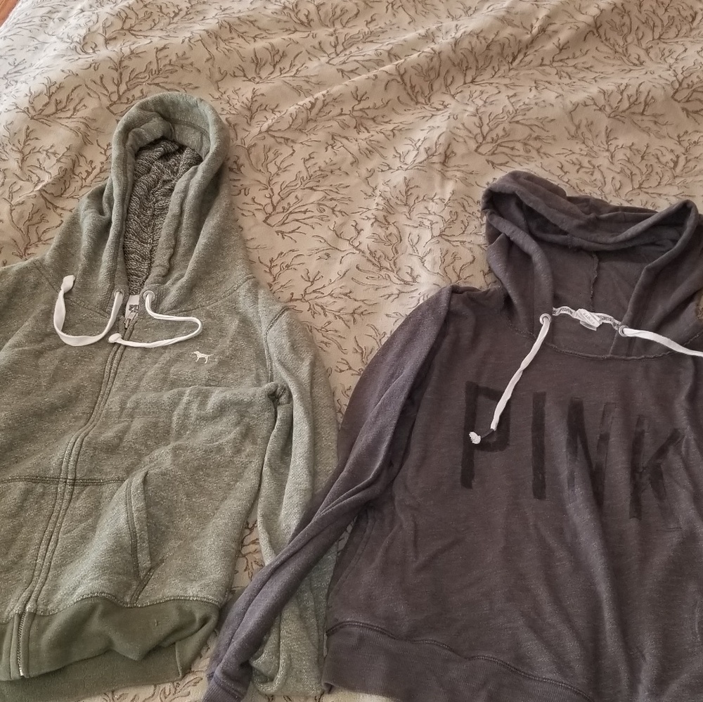 Pink sweatshirts